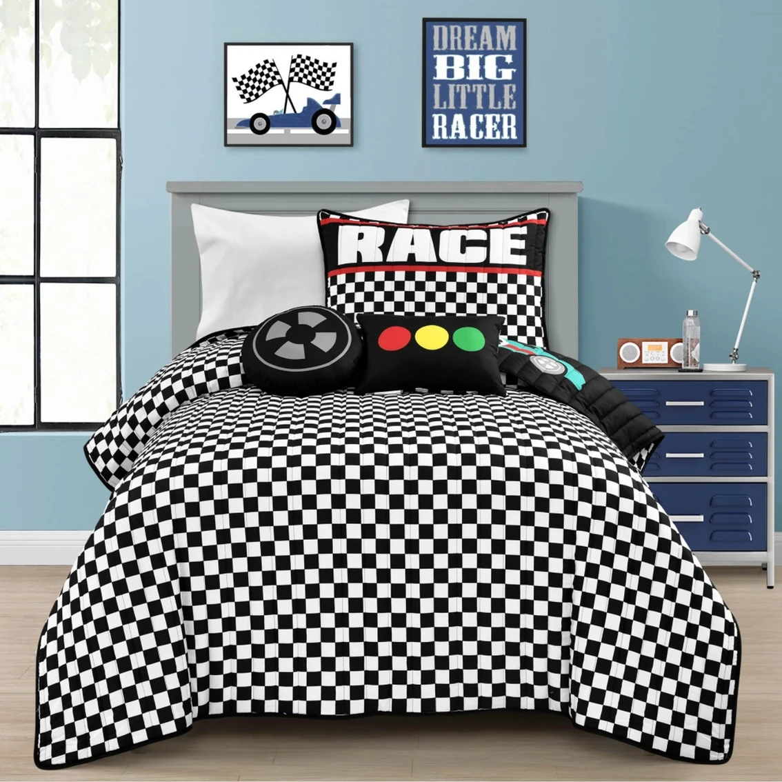 Promo ⭐ Lush Decor Racing Cars 5 Pc. Quilt Set ???? 2 Promo ⭐ Lush Decor Racing Cars 5 Pc. Quilt Set ???? - Image 2