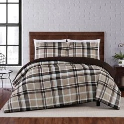 Best Pirce ⭐ Truly Soft Paulette Plaid Taupe 3 Pc. Comforter Set ✔️