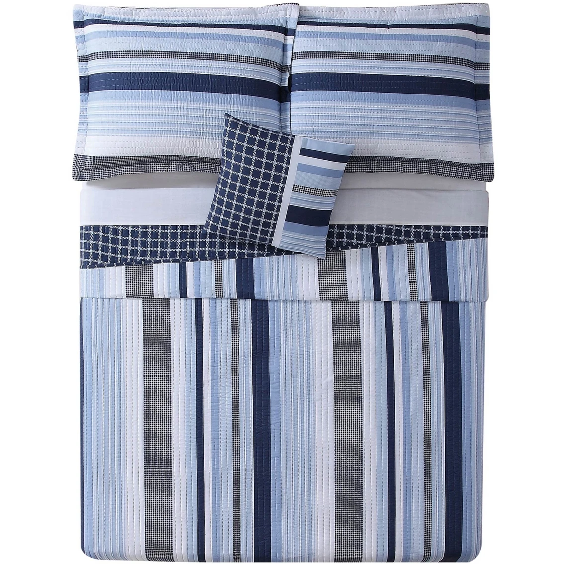 Buy ???? My World Mason Stripe Quilt Set ✔️ 2 Buy ???? My World Mason Stripe Quilt Set ✔️ - Image 2
