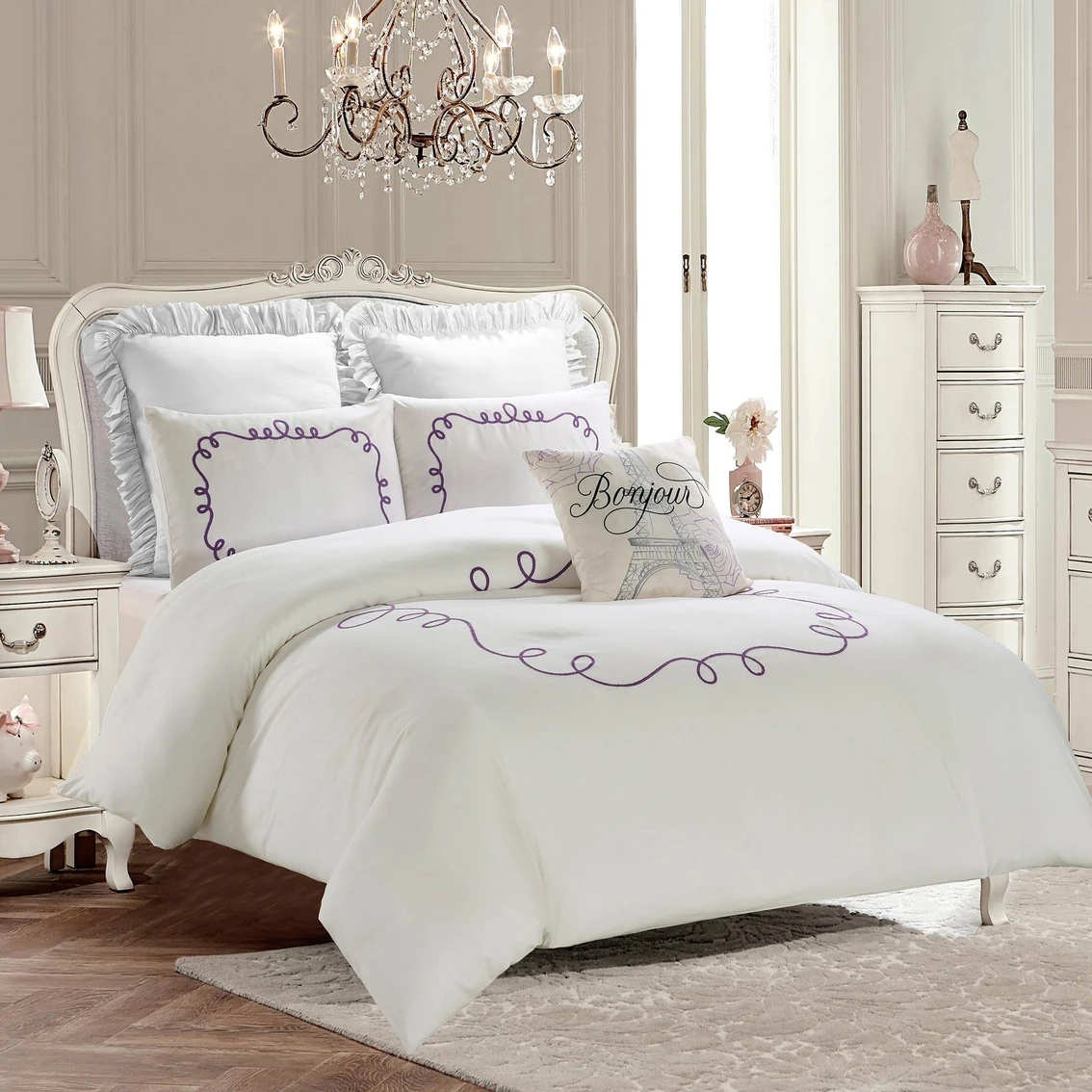 Discount ???? Style Quarters Embroidered Comforter Set ???? 4 Discount ???? Style Quarters Embroidered Comforter Set ???? - Image 4