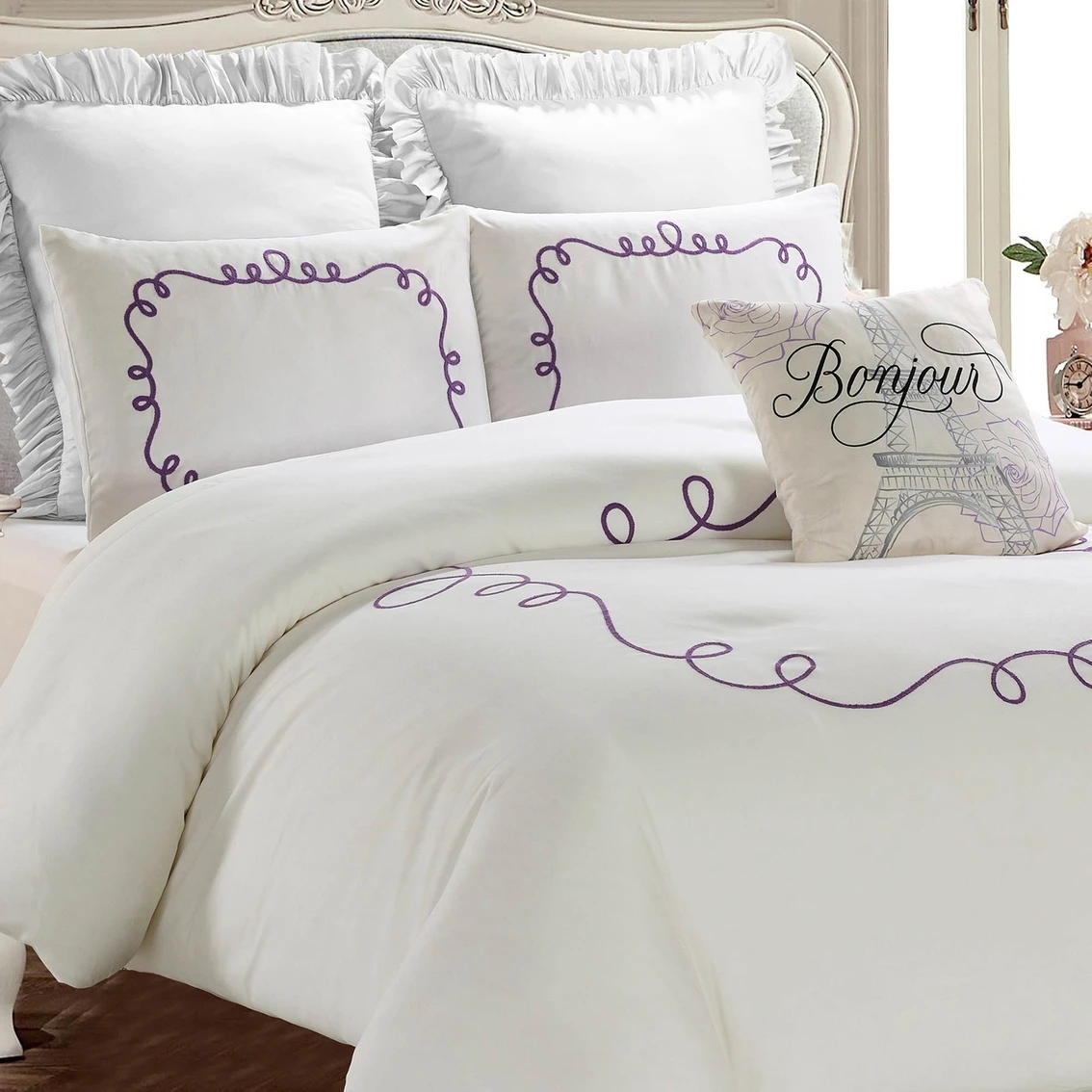 Discount ???? Style Quarters Embroidered Comforter Set ???? 5 Discount ???? Style Quarters Embroidered Comforter Set ???? - Image 5